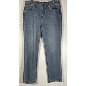 Sam Edelman Size 14 The Kitten Straight Mid Rise Straight Crop Denim Jeans NWT